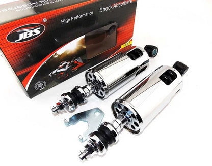 Chrome Rear Shock Absorbers for Harley Davidson FXCWC Softail Rocker C (08-11)