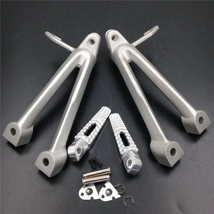Foot Peg for Suzuki GSXR600 GSXR750 (2006–2007) Silver Rear Passenger Bracket