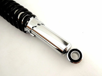 365mm JBS Black/Chrome Rear Shock Absorbers for Suzuki GS650 Katana (1983-1989)