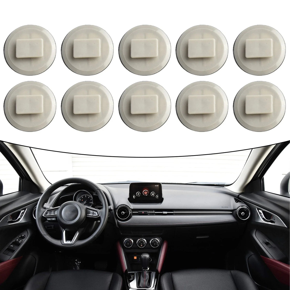 Set of 4 Clips for Mazda Side Skirt Sill Moulding Covers (BP4L51SJ3)