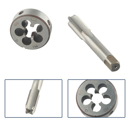 M13 X 1.5mm Hand Tap and Round Die for Metalworking Tool (RHD)