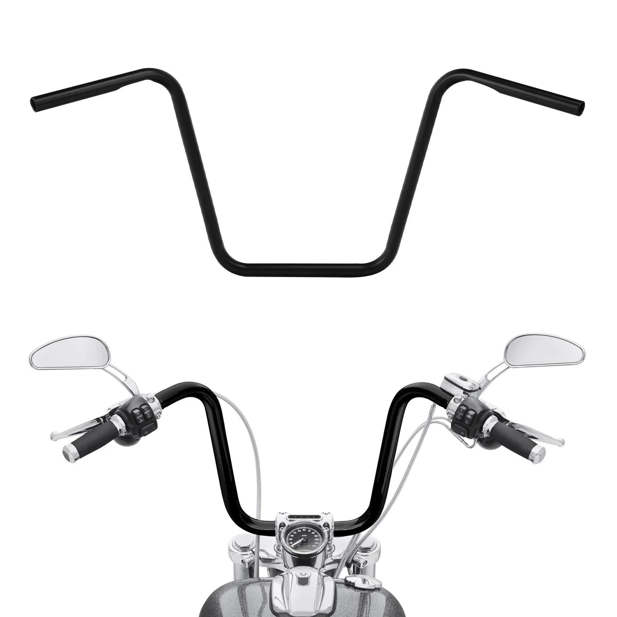 16" Rise Ape Hanger Handlebar for Harley Softail Dyna Sportster Touring