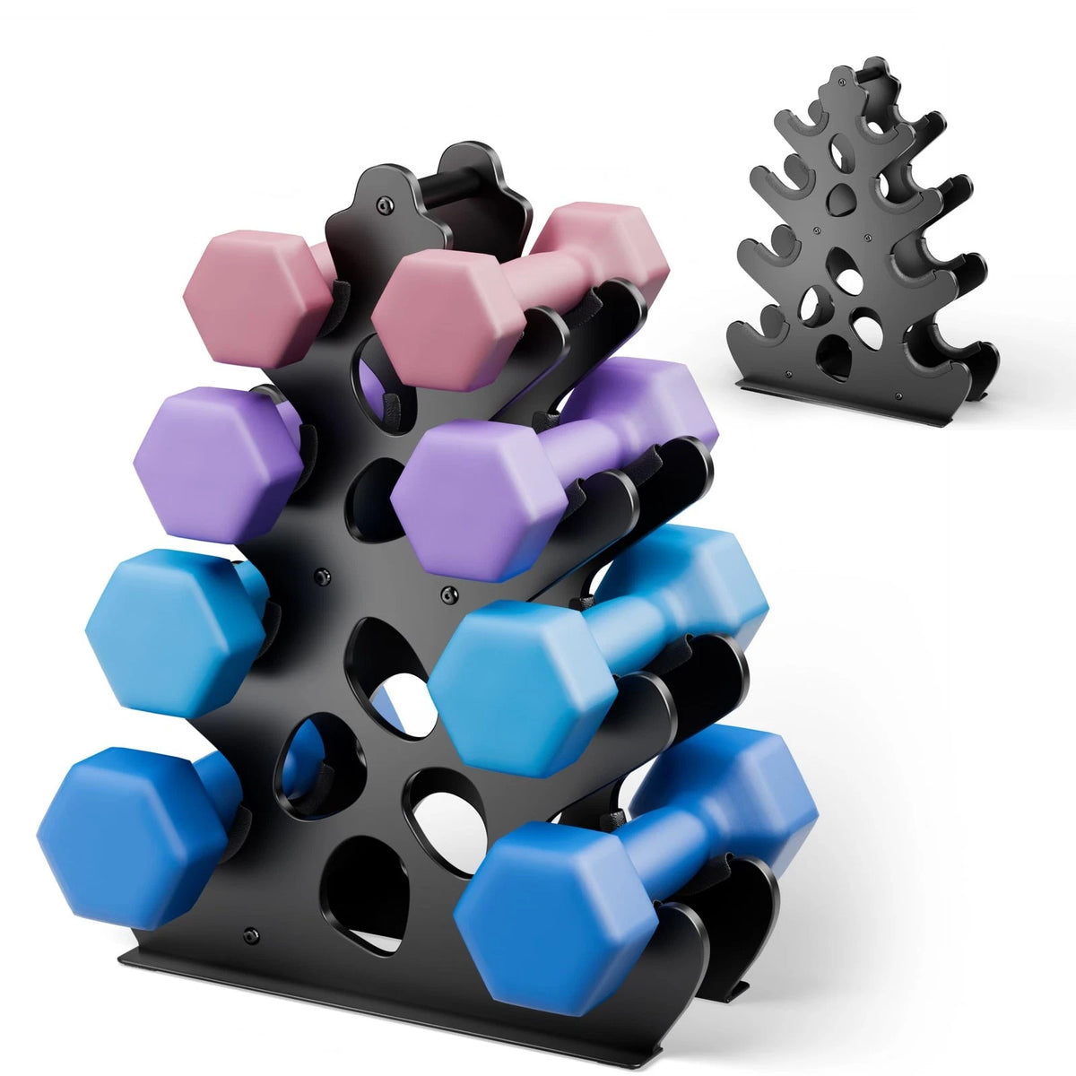 4 Tier Dumbbell Rack for Home Gym (No Year Range)