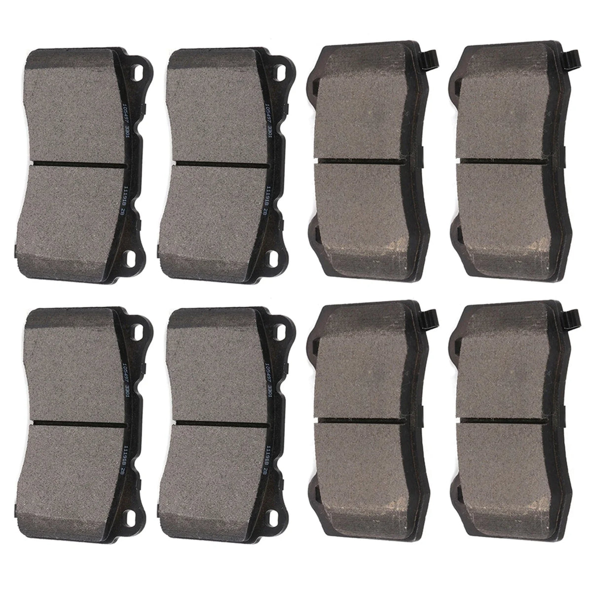 Front and Rear Brake Pads for Cadillac CTS V8 (2004–2007) STS V6 (2005–2011)