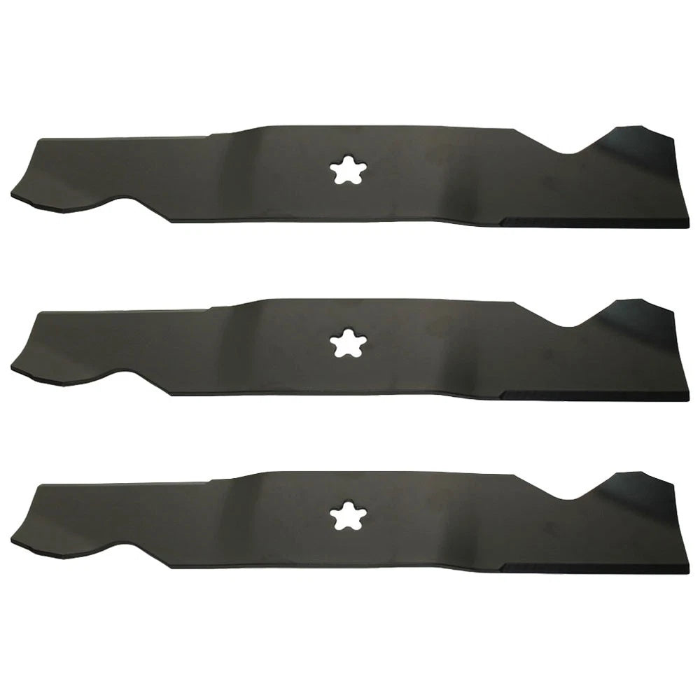 Set of 3 High Lift Mower Blades for Husqvarna AYP 54" Cut