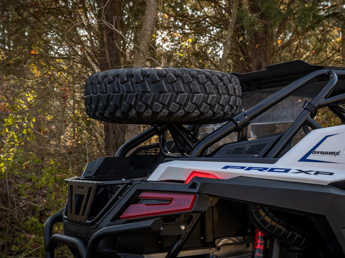 SuperATV Spare Tire Carrier for Polaris RZR PRO XP (2020–2023)