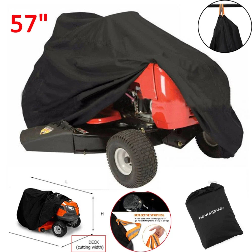 Riding Lawn Mower Cover for Tractor (Waterproof, Heavy Duty, UV, Snow Resistant)