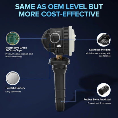 4x TPMS Tire Pressure Sensors for Lincoln Nautilus (2019–2020)