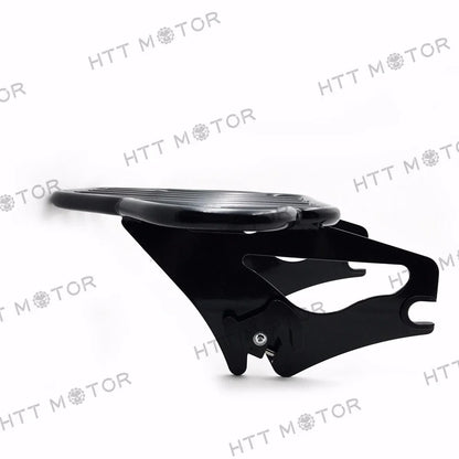 Gloss Black Detachable Luggage Rack for Harley Road King Street Glide (2009–2016)