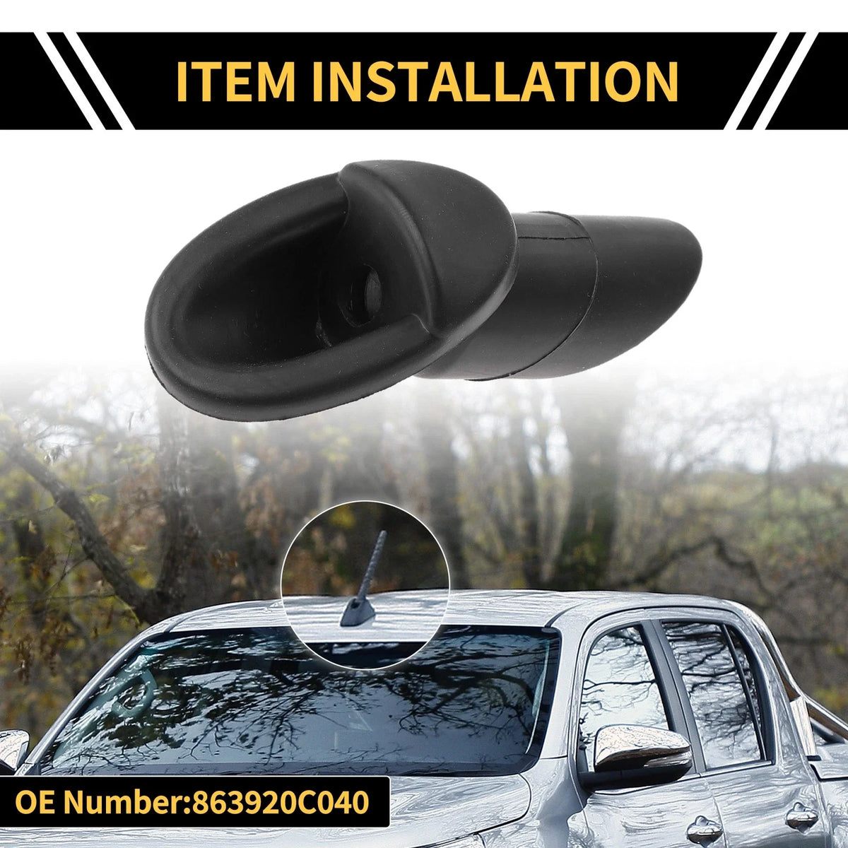 Antenna Base Grommet for Toyota Tundra (2007–2013) No. 86392-0C040 Rubber