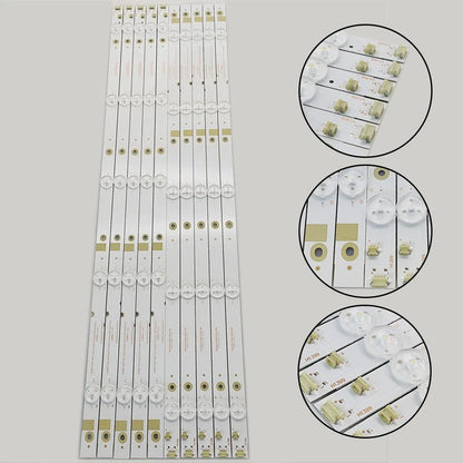 Set of 2 LED Strips for SHARP LC-55P6000U, Insignia NS-55D420NA18 (2015–2015)