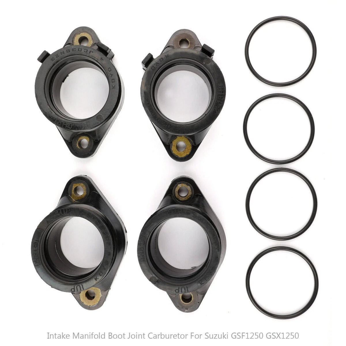 Set of 4 Carburetor Intake Manifold Boots for Suzuki GSF1250 Bandit (2007–2012) T9