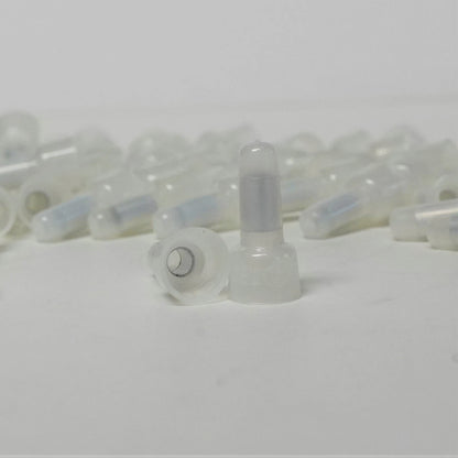 100 Insulated Wire Connector Crimp Closed End Bell Squeeze 14-16 Gauge