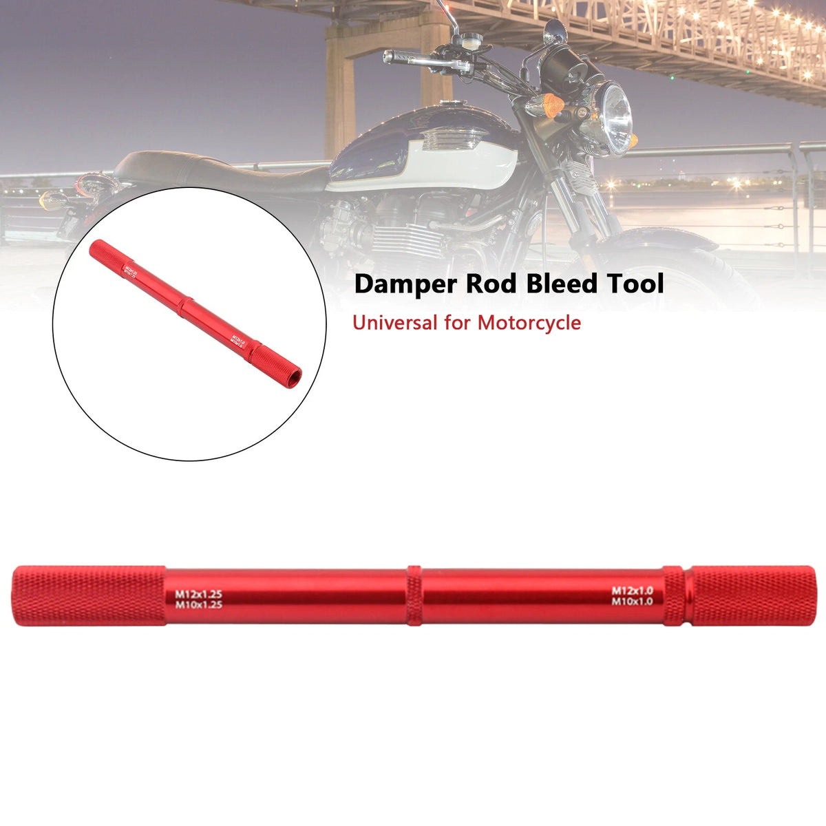 Fork Bleed Tool for Universal Motorcycle (M526-A044-RED)