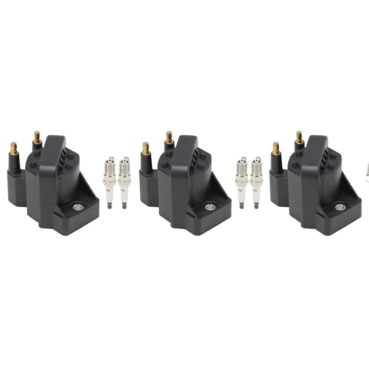 Set of 9 Ignition Coil and Spark Plug Kits for Olds Cutlass Le Sabre Skylark (1989) - 18100886, DR39, TR55