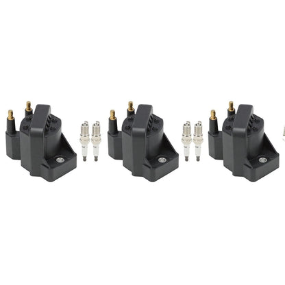 Set of 9 Ignition Coil and Spark Plug Kits for Olds Cutlass Le Sabre Skylark (1989) - 18100886, DR39, TR55