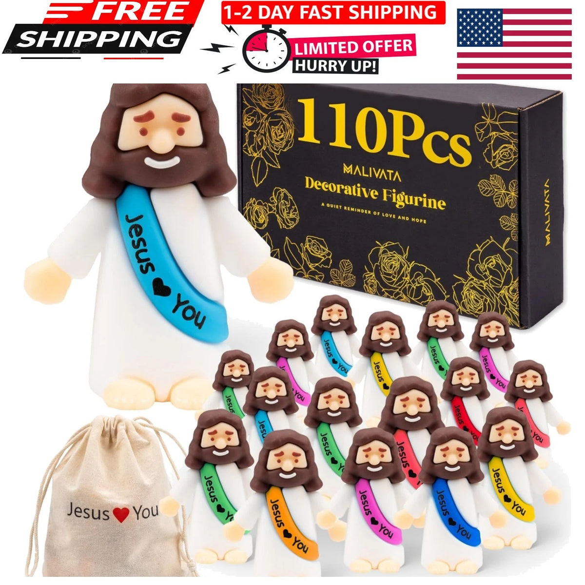 110 Mini Jesus Figures for Spreading Joy and Kindness