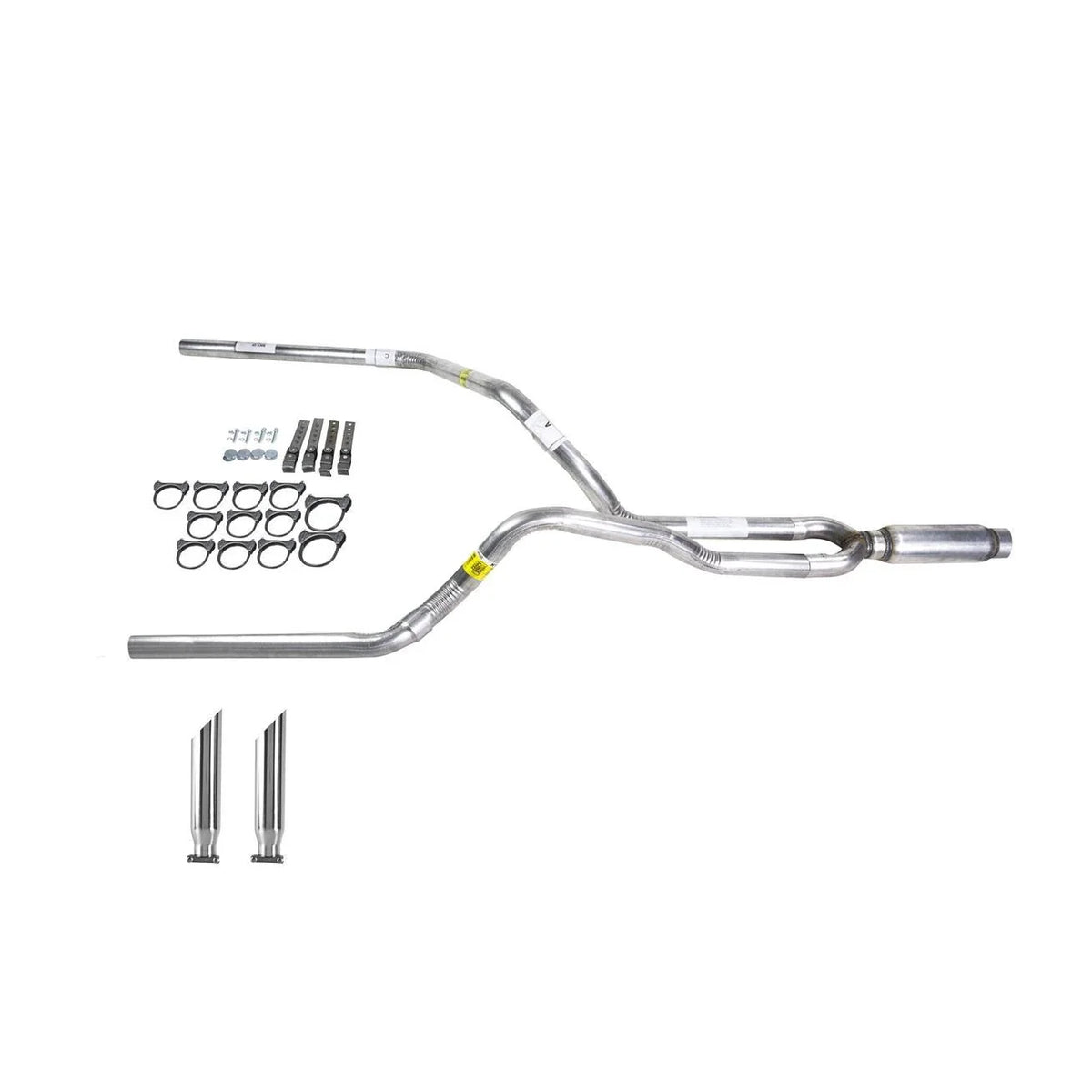 Dual Exhaust 2.5" Pipe Glass Pack Muffler with SC Tip for Ram (2009–2013)