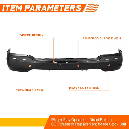 Front Bumper Face Bar Replacement for GMC Sierra 1500 Yukon XL (1999–2006)