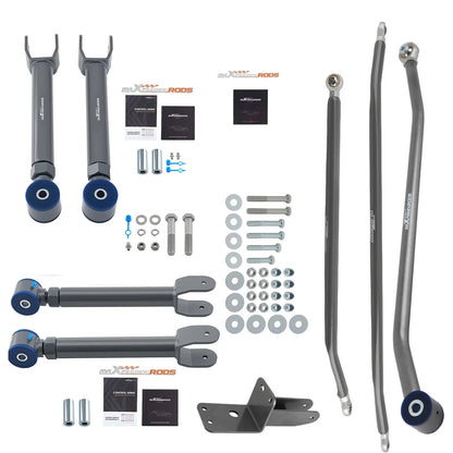 Front Control Arm Set + Track Bar + Crossover Steering Kit for Jeep Cherokee XJ (1984–2001)