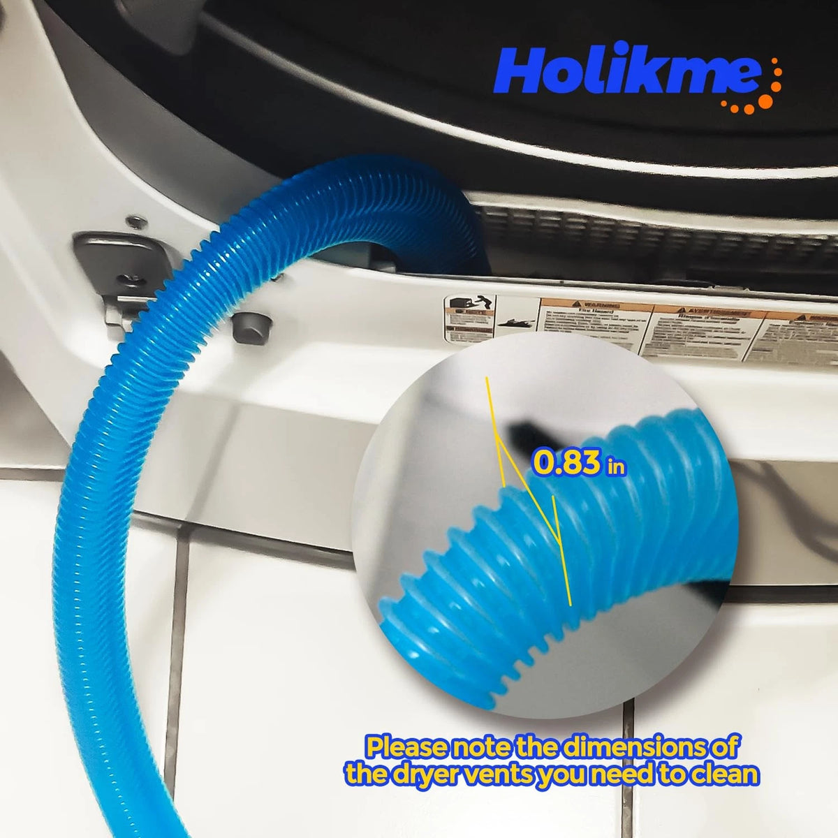 Dryer Vent Cleaner Kit for Holikme (31.5 inches x 1.3 inches)