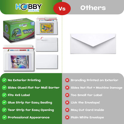 100 Pack Shell Mailer 7x4.35 inches for Shipping and Protection