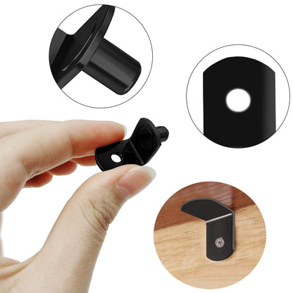 40 Pcs L-Shaped Shelf Pins Pegs for (1/4 Inch)