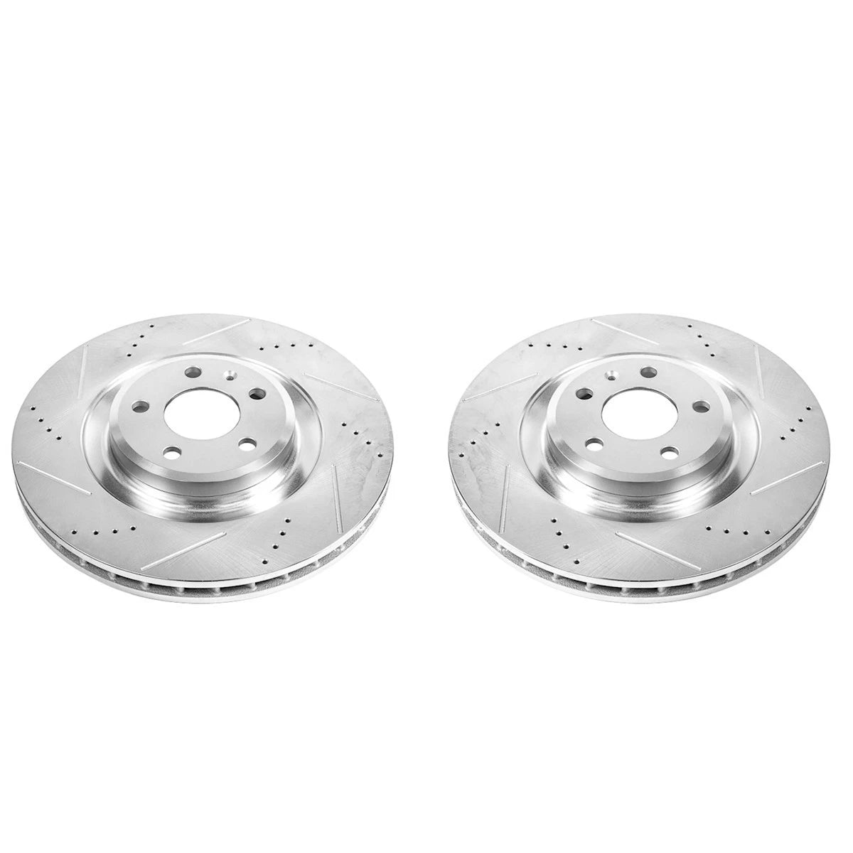 2X Powerstop Brake Discs EBR839XPR for Audi S4 S5 (2008–2011) Front