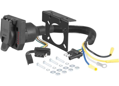 4-Way Flat to 7-Way Round & 4-Way Flat Adapter for Curt 57674