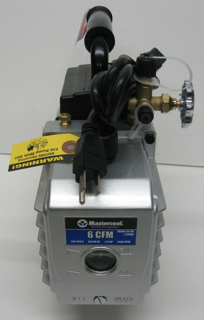 2X 6 CFM Two Stage Vacuum Pump 1/3 HP 15 Microns 3440 RPM for Automotive