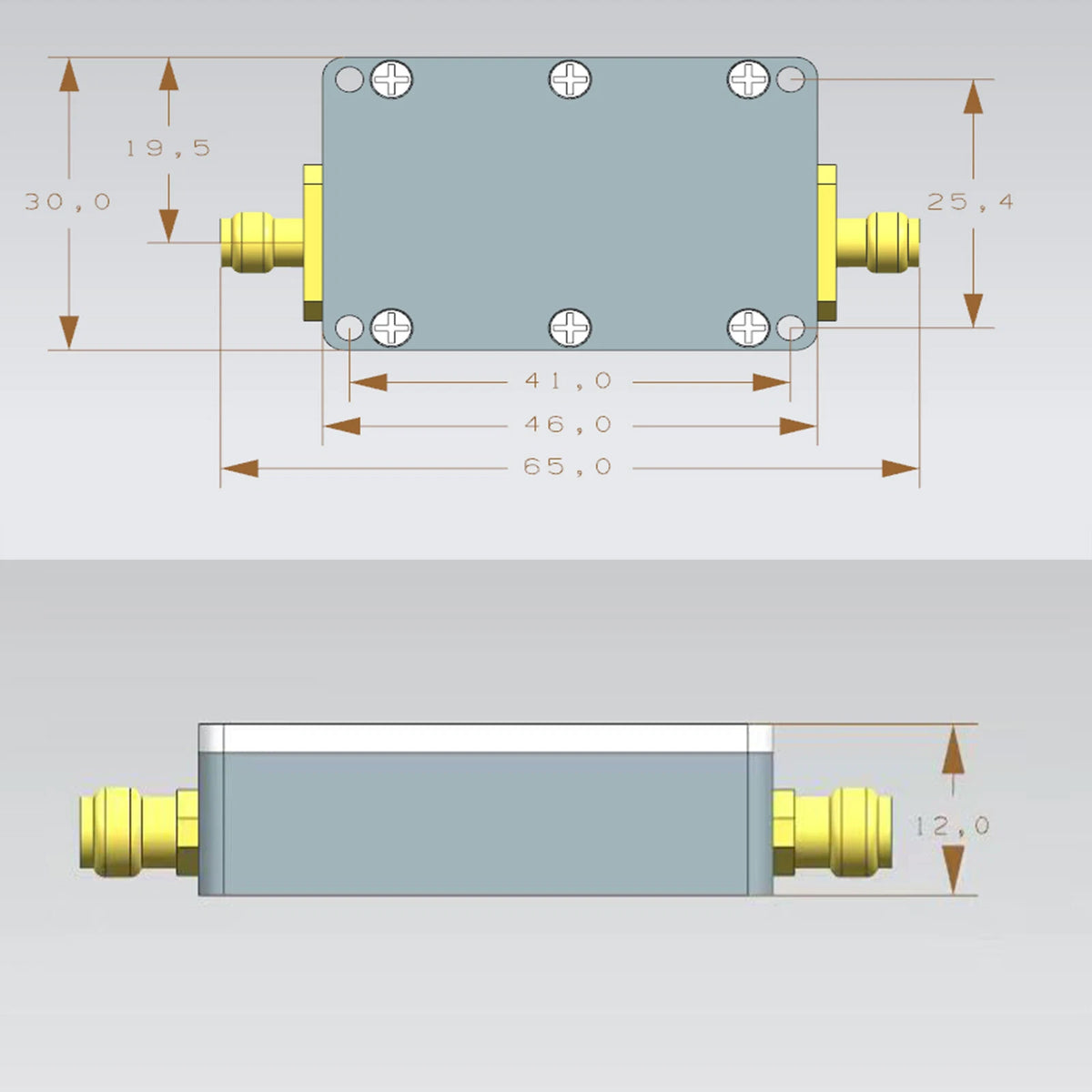 10M-6GHz RF Amplifier for E002-D079 (30dB High Gain Signal Module)