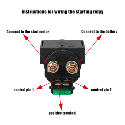 Starter Relay Solenoid for Suzuki GSX-R600 (1992–1993), GSXR1100 (1993–1998)