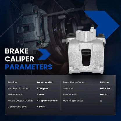 Rear Brake Calipers for Nissan Titan Armada QX56 (2004–2015) 2PC
