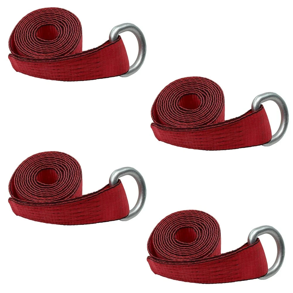 Set of 4 Heavy Duty Lasso Wheel Lift Straps for Universal Products