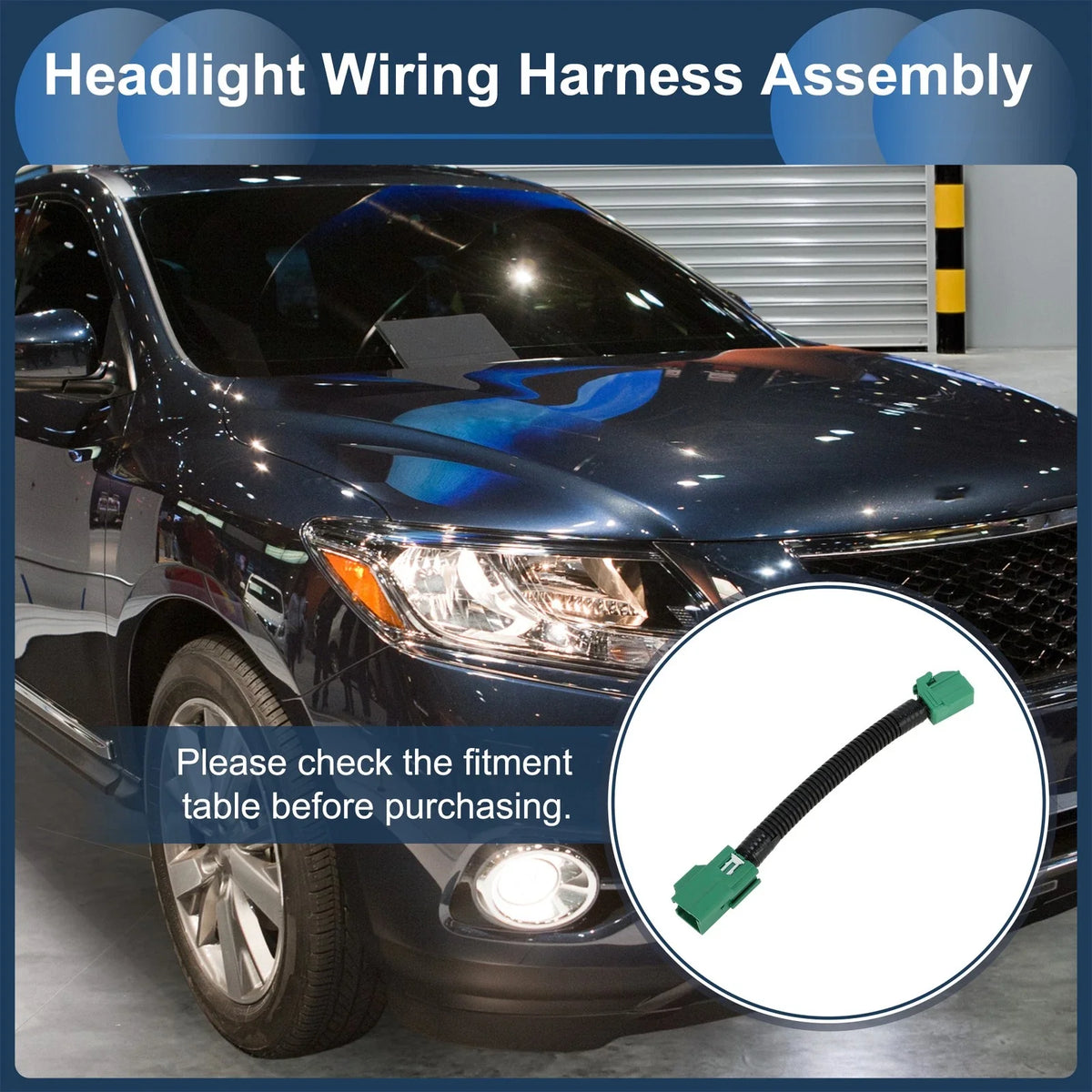 Headlight Wiring Harness Assembly for Ford F-150 (2015–2020) 1 Pcs