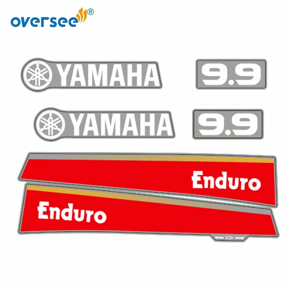 Sticker Kit for Yamaha 9.9HP 2 Stroke Outboard (1990–2023)