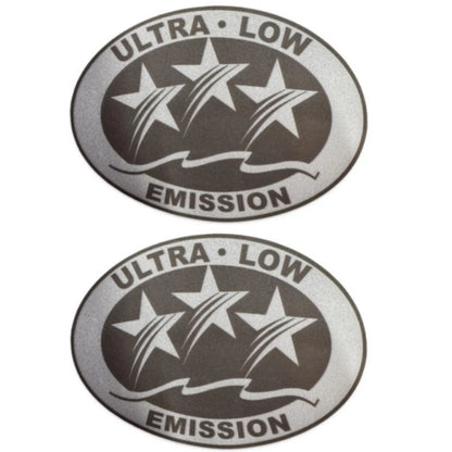 2X Outboard Graphic Light Gray Sticker Decal for Outboard Engine
