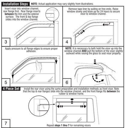 AVS Smoke In-Channel Rain Guards for Kia Sorento (2016–2020) 194758