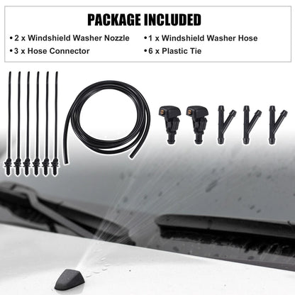 Set of 2 Windshield Washer Nozzles for Ford Crown (No. 3W7Z17603AA)