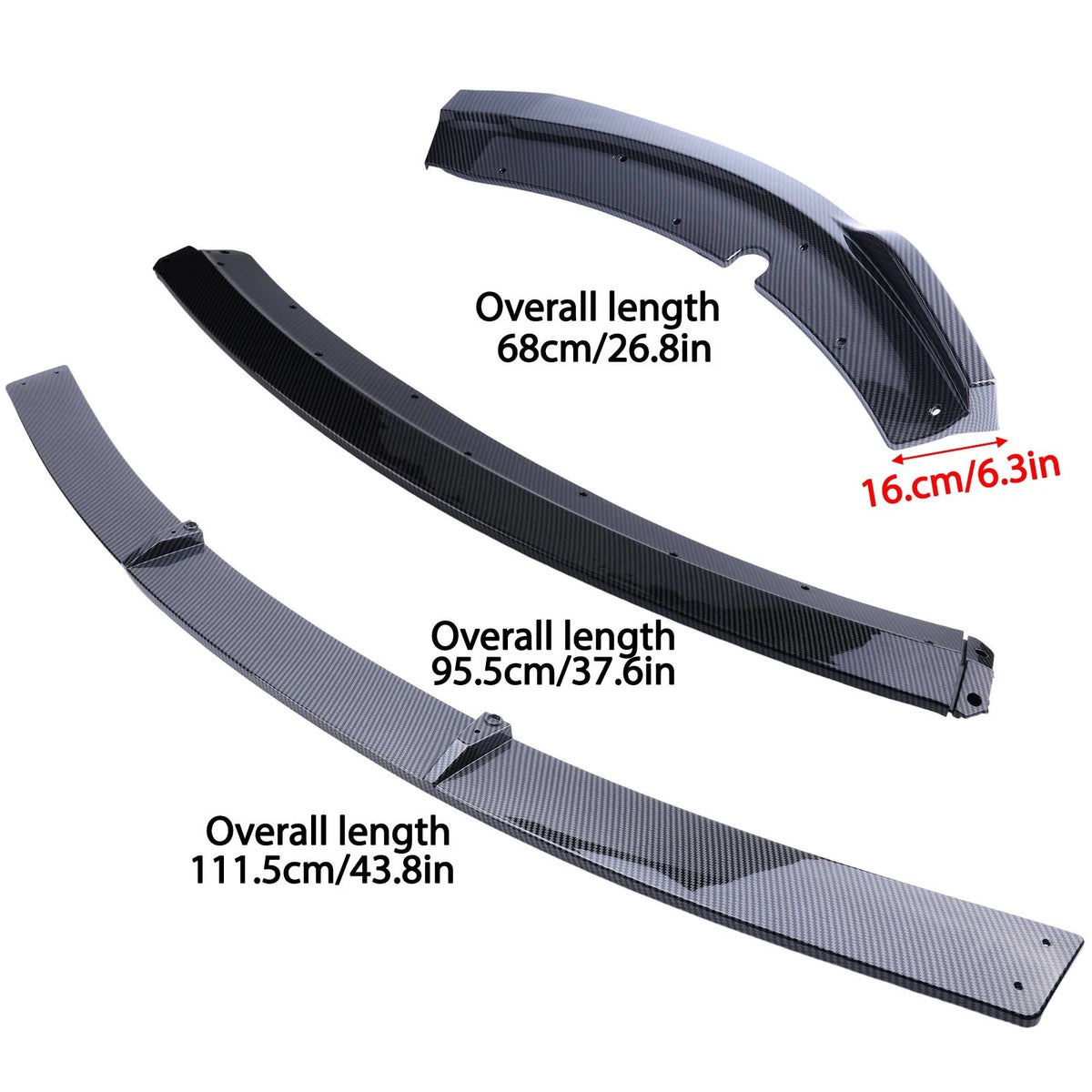 SRT-Style Front Bumper Lip Spoiler for Dodge Charger (2015–2021)