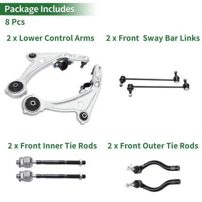 8pcs Front Suspension Control Arm Kit for Nissan Altima (No. ES800357/ES800358)