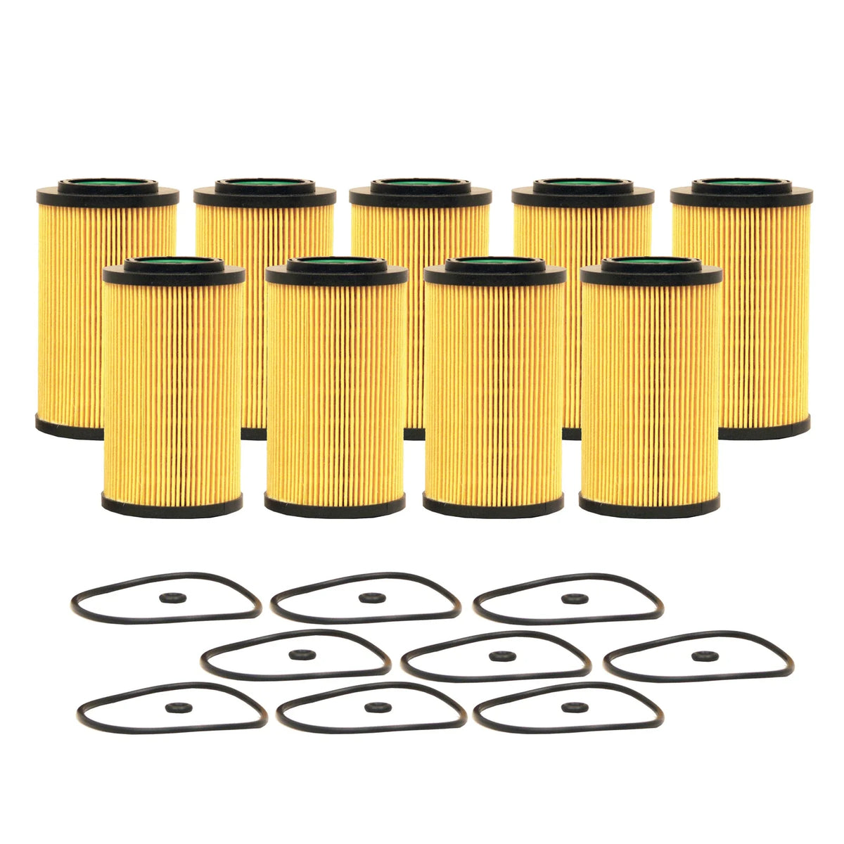 Set of 9 Engine Oil Filters for Hyundai Kia V6 (StdAsp GAS)