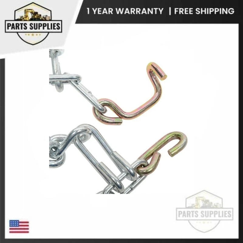 Set of 2 Tire Chains for John Deere MTD 18x9.5x8 18x8.5x10
