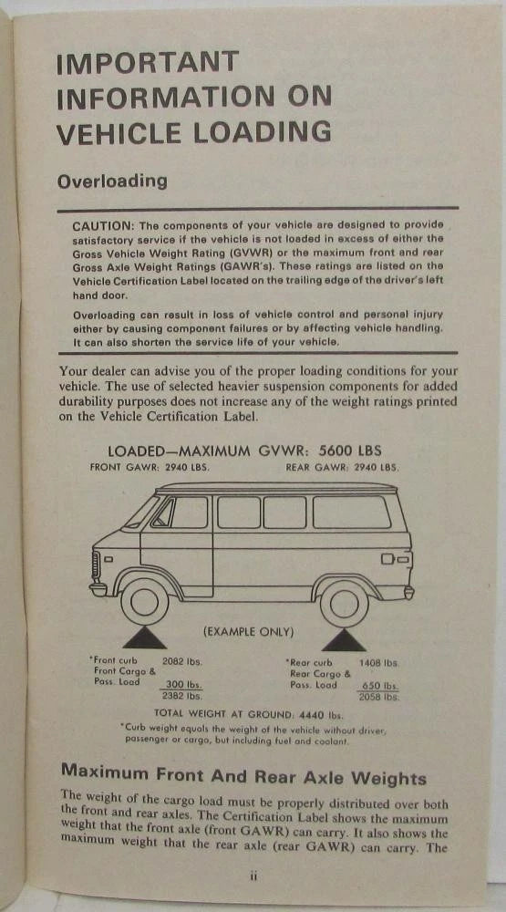 Owners Manual for 1979 GMC Vandura Gaucho Rally Wagon (1979)
