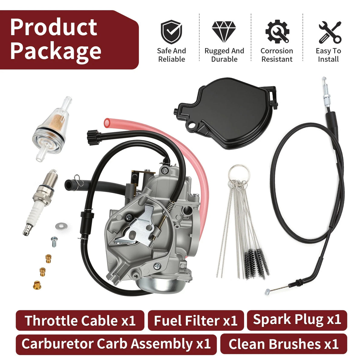 Carburetor for Kawasaki Prairie 400 KVF400 (1999–2002) 15003-1446, 54012-1515