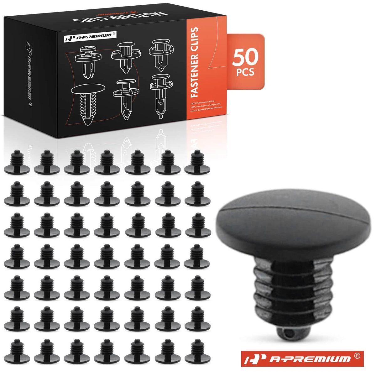 Set of 50 Wheelhouse Retainer Clips for GM (10169777, 20344)