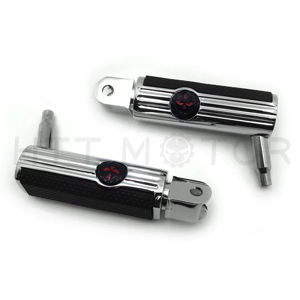 Skull Footpegs for Honda Stateline Shadow VLX VTX1300C VTX1800C VTX1800F (2010–2015)