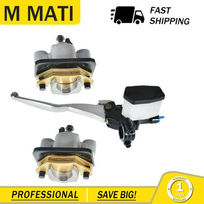 Front Brake Master Cylinder + Calipers for Arctic Cat 250 300 400 500 (2003)