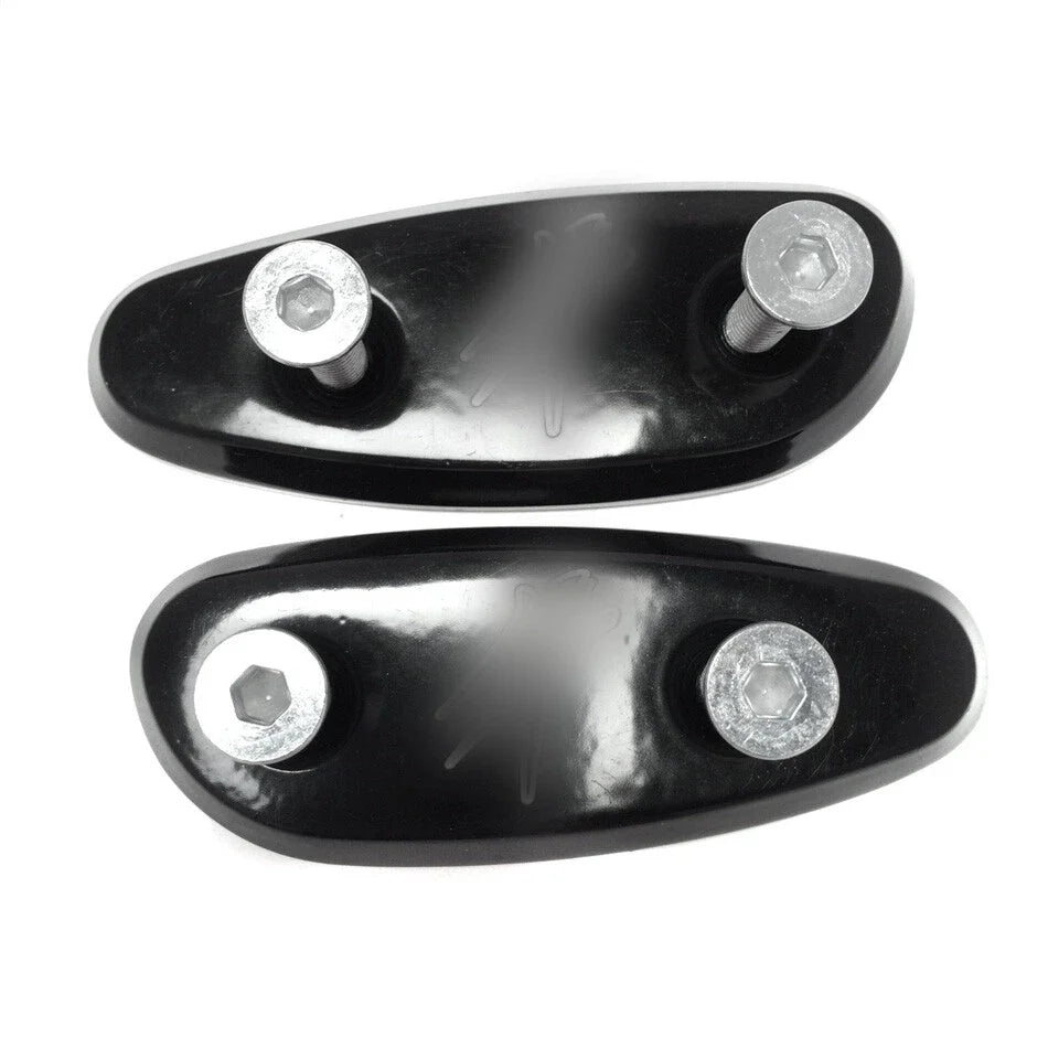 Mirror Block Off Base Plates for Suzuki GSX-R 600 750 1000 (2001–2004) Black