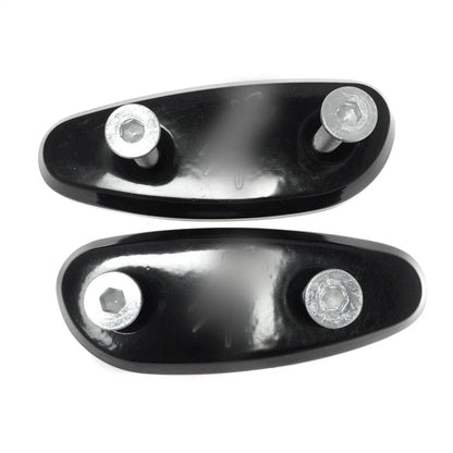 Mirror Block Off Base Plates for Suzuki GSX-R 600 750 1000 (2001–2004) Black